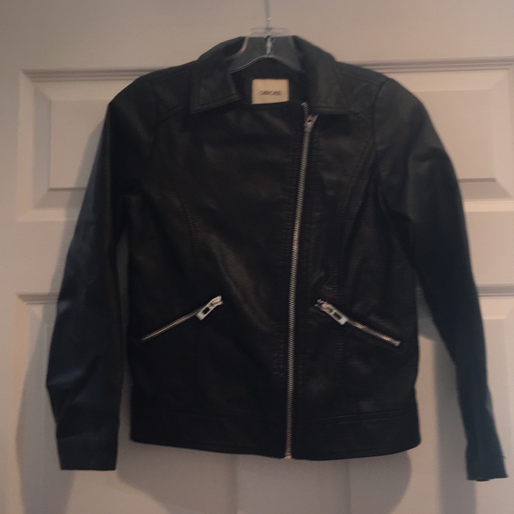 Black jacket.  Girls Large.  Worn once.